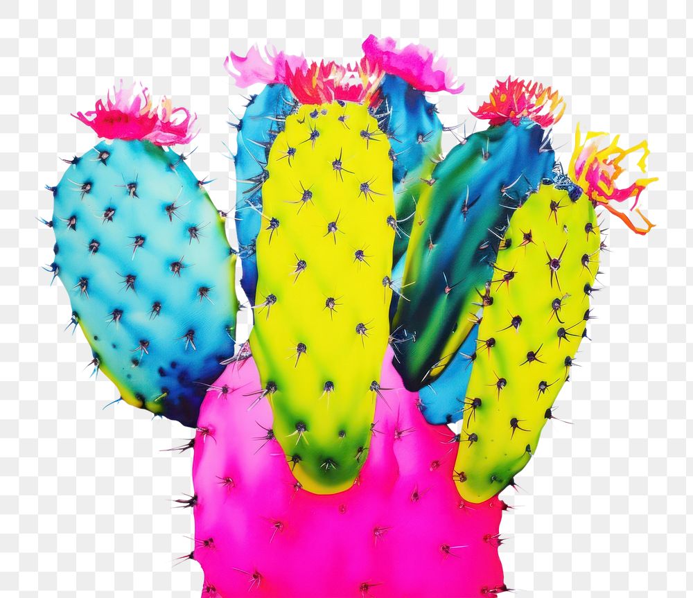 PNG Cactus plant white background creativity. 