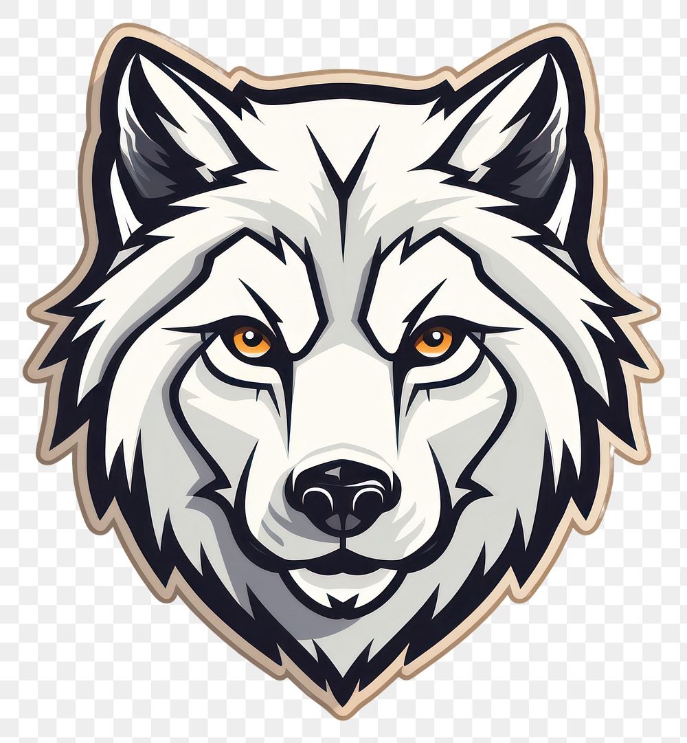 PNG  Wolf animal mammal logo. AI generated Image by rawpixel.