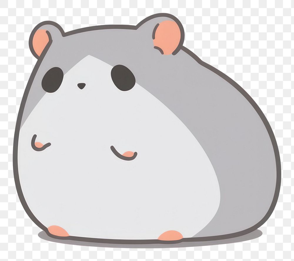 PNG Gray hamster animal mammal rodent. AI generated Image by rawpixel.