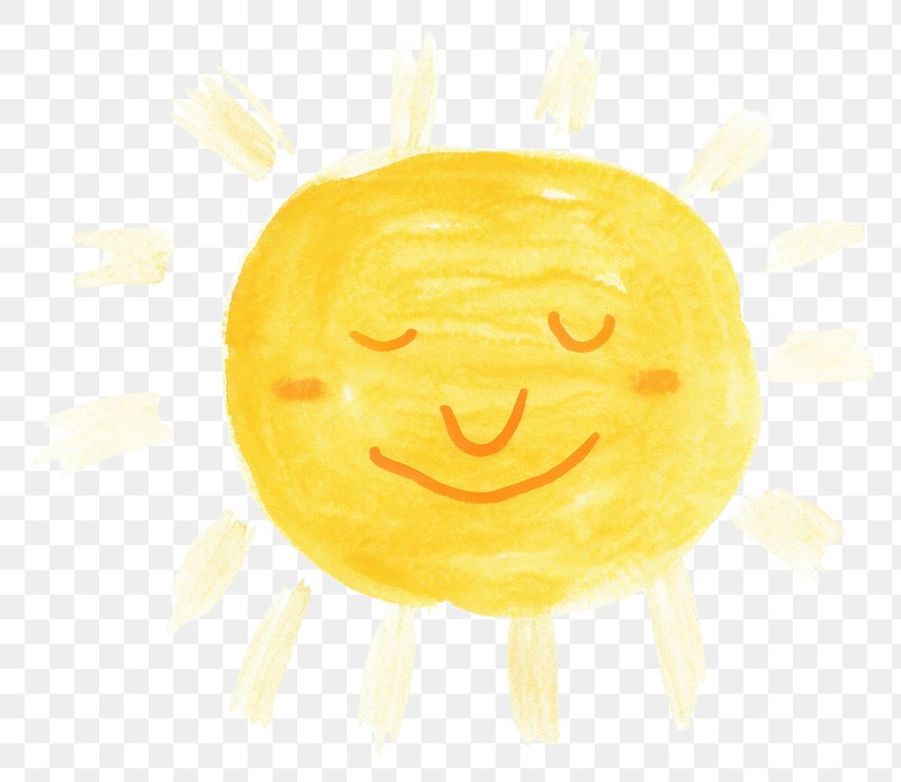 PNG  Sun drawing white background anthropomorphic. AI generated Image by rawpixel.
