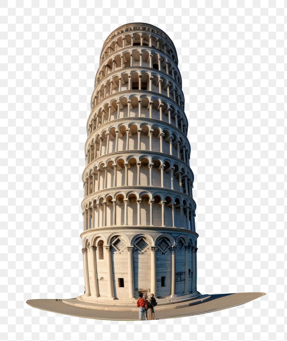 PNG Leaning Tower of Pisa architecture building landmark. AI generated Image by rawpixel.