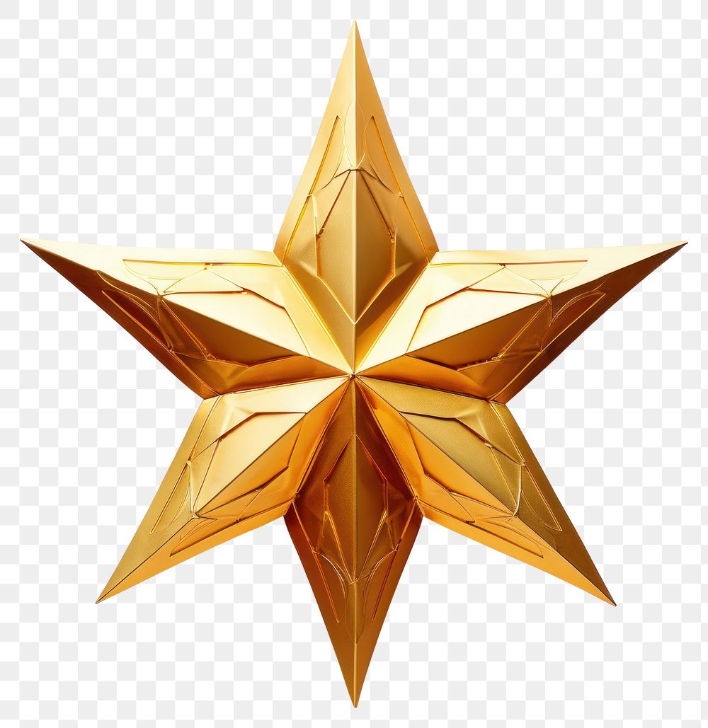 PNG  Star gold symbol white background. AI generated Image by rawpixel.