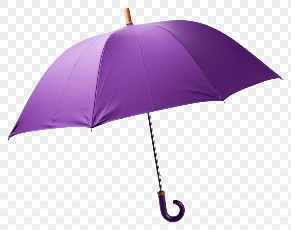 PNG  Violet umbrella white background protection sheltering. AI generated Image by rawpixel.