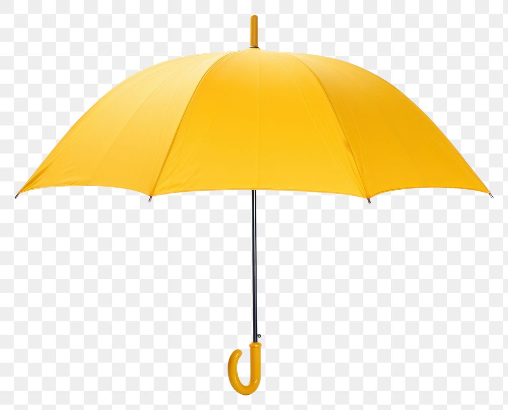 PNG  Yellow umbrella white background protection sheltering. AI generated Image by rawpixel.