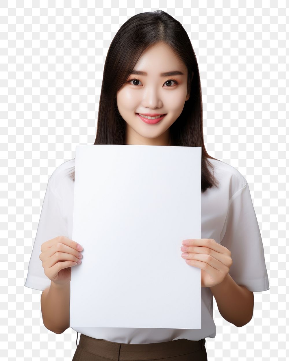 PNG A asian girl portrait holding adult. AI generated Image by rawpixel.