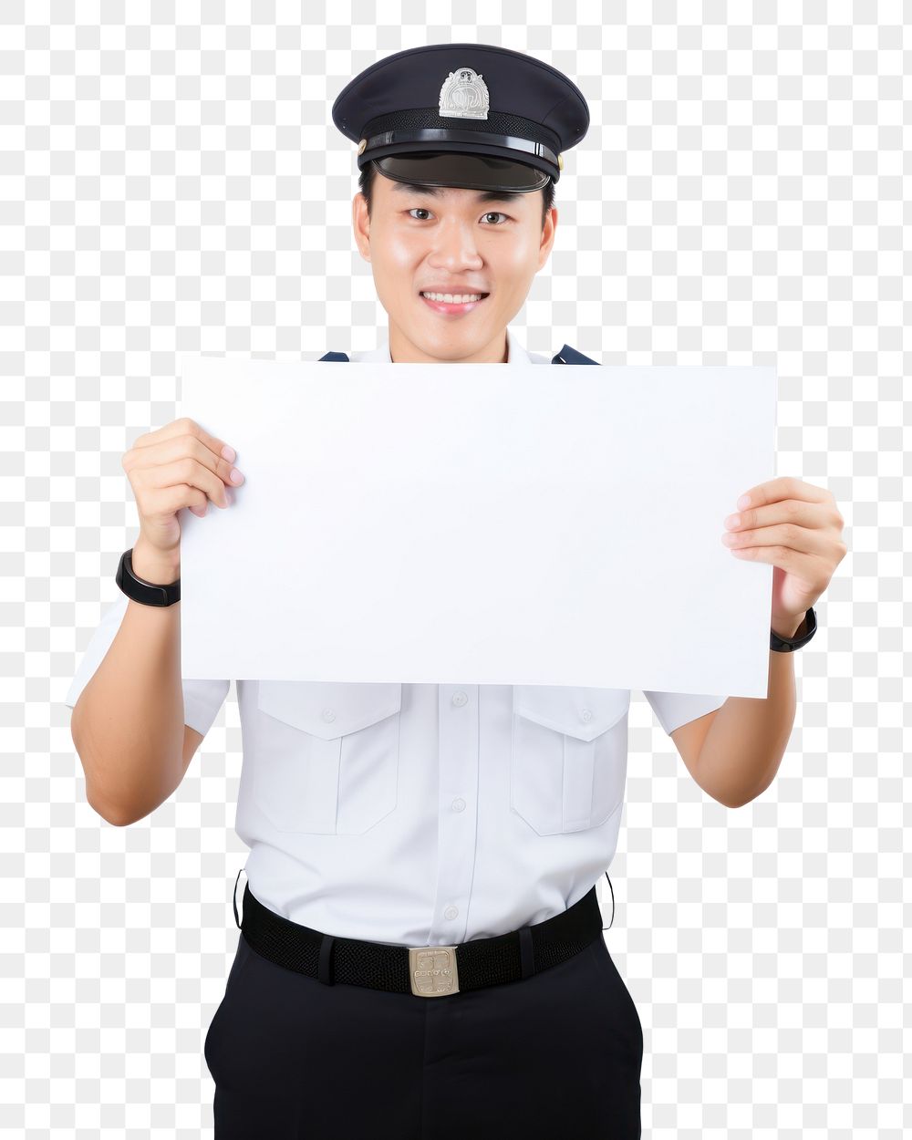 PNG A asian police men portrait paper surveillance. AI generated Image by rawpixel.