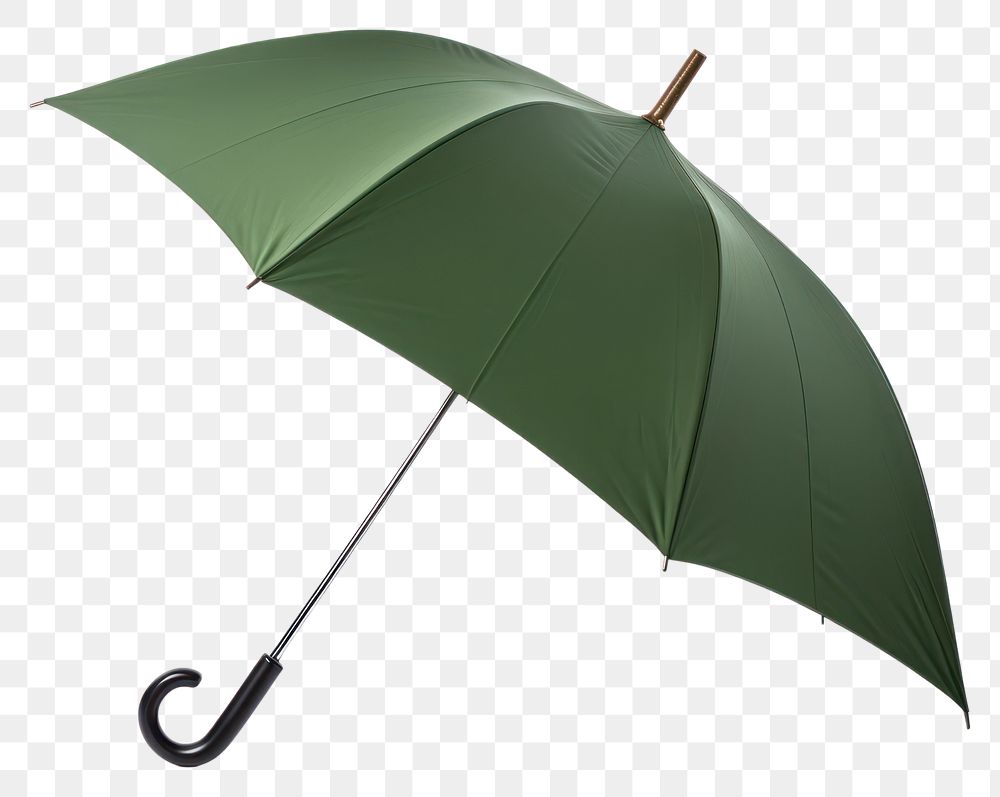 PNG  Green umbrella white background protection sheltering. AI generated Image by rawpixel.