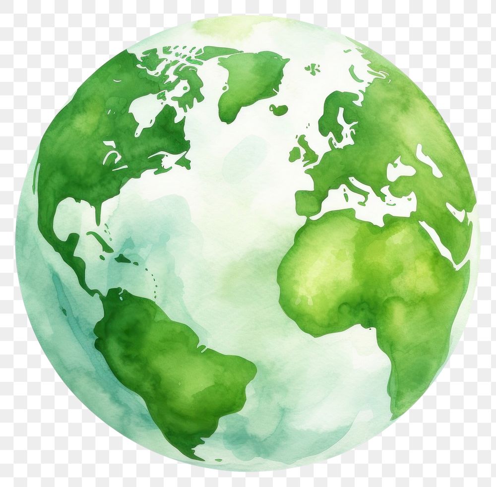 PNG Green Earth icon drawing sphere planet. 