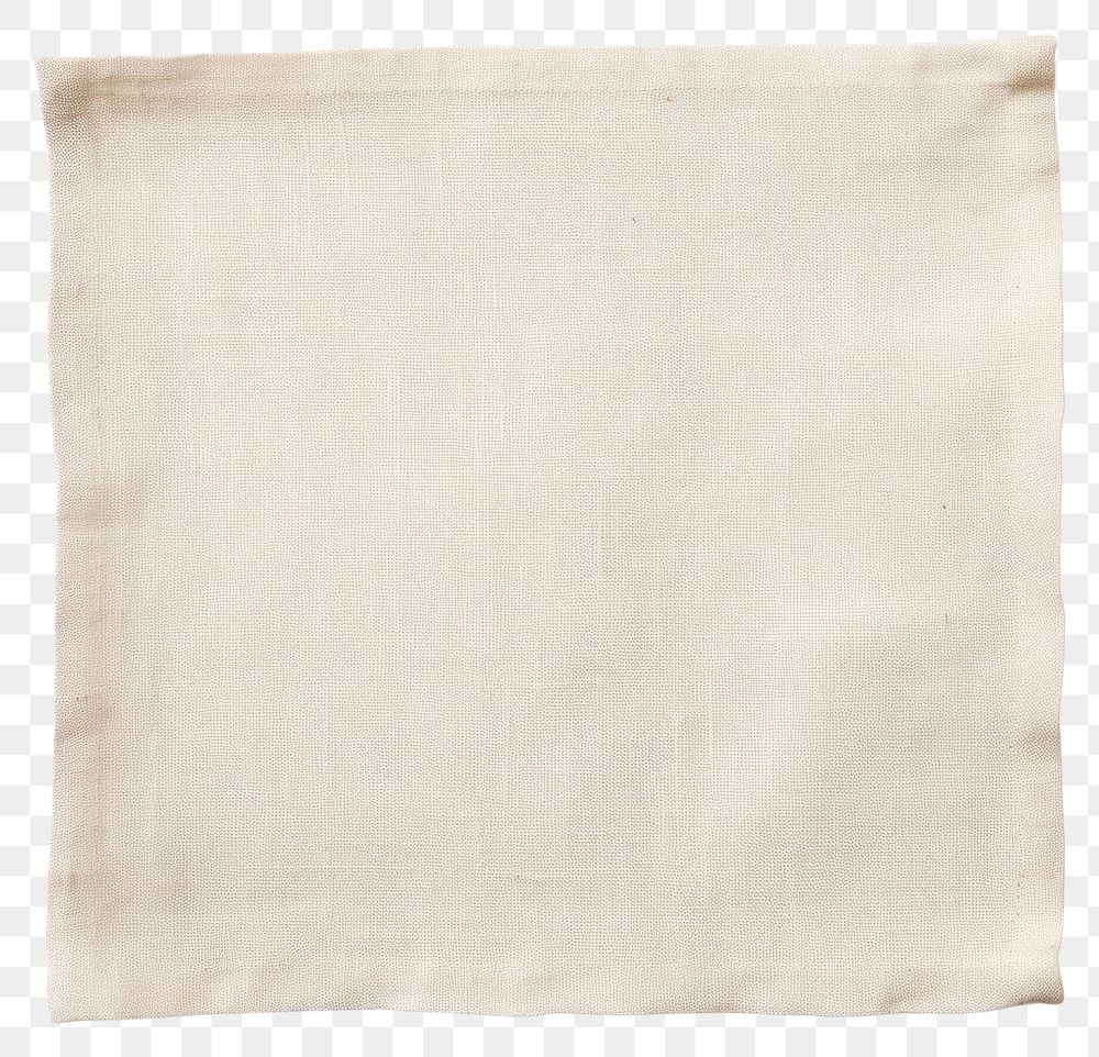 PNG  Natural linen napkin in a neutral shade textile white white background