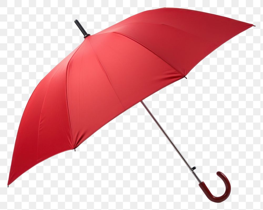 PNG  Red umbrella white background protection sheltering. AI generated Image by rawpixel.