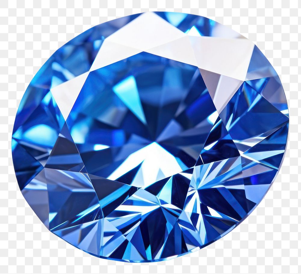 PNG Blue dimond gemstone jewelry diamond. AI generated Image by rawpixel.