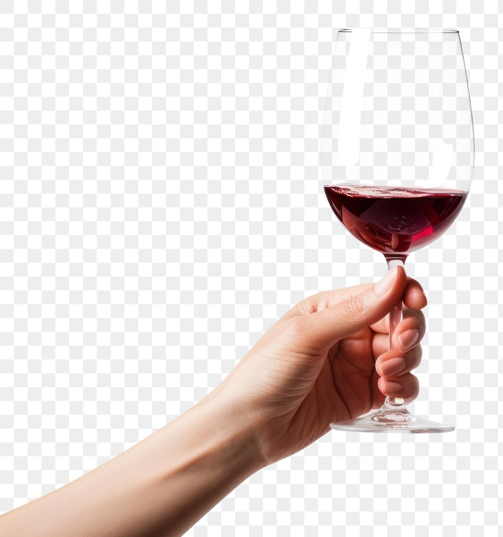 PNG Hand holding wine glass drink adult refreshment. 