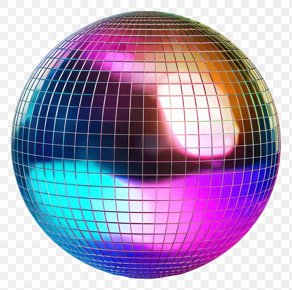 PNG Disco ball sphere purple white background. AI generated Image by rawpixel.