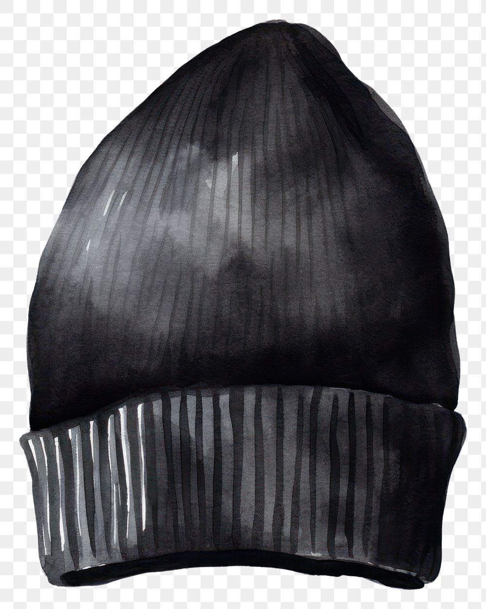 PNG Black beanie headgear headwear clothing. AI generated Image by rawpixel.