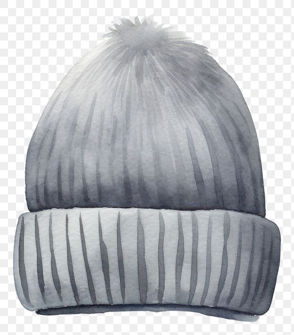 PNG Gray beanie headwear clothing textile. AI generated Image by rawpixel.