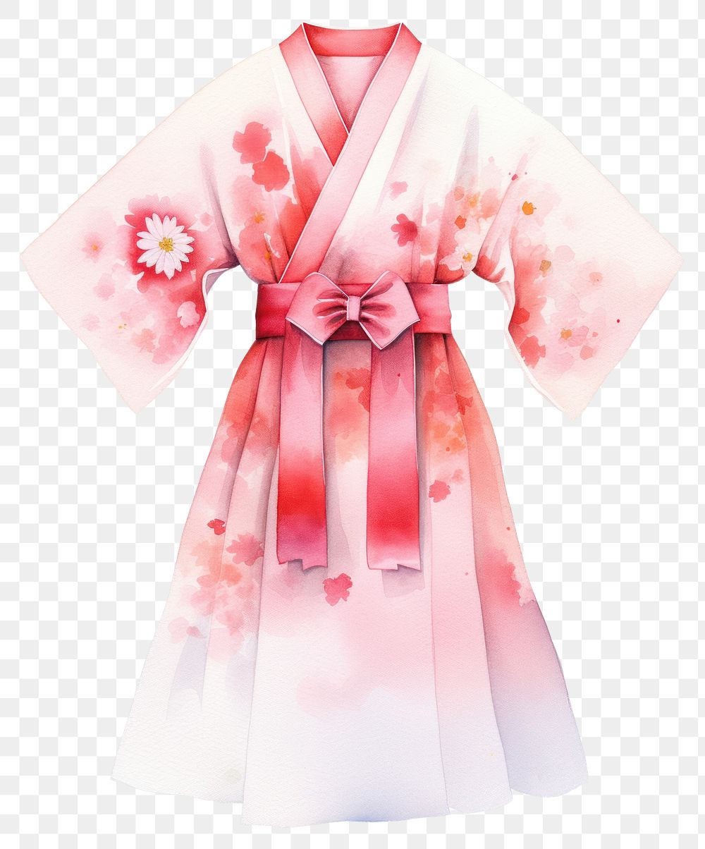 PNG Kimono fashion dress robe. AI generated Image by rawpixel.