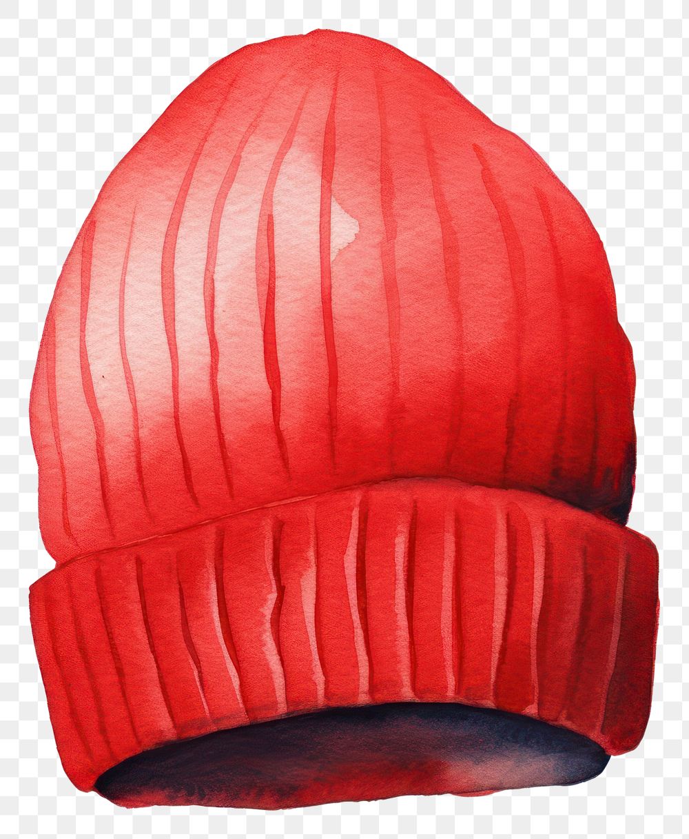 PNG Red beanie protection furniture headwear. AI generated Image by rawpixel.