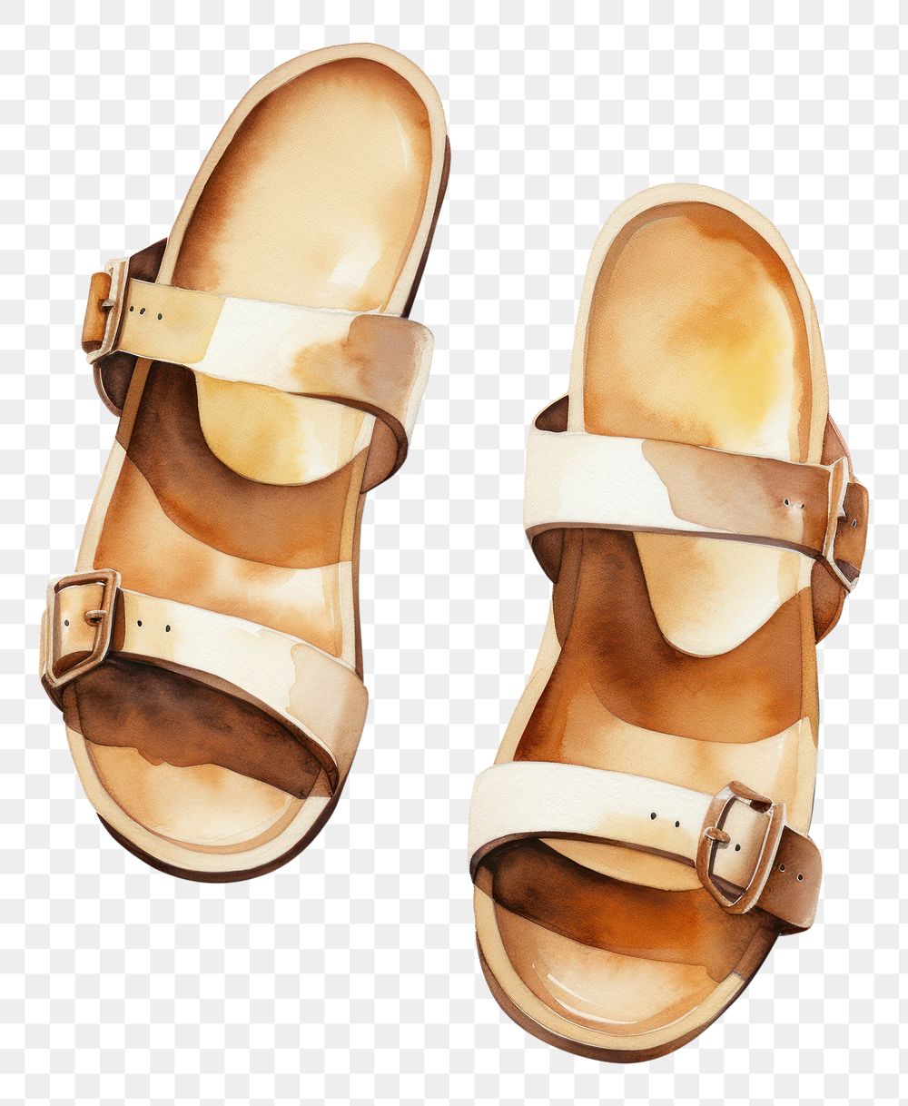 PNG Sandals footwear shoe flip-flops. AI generated Image by rawpixel.