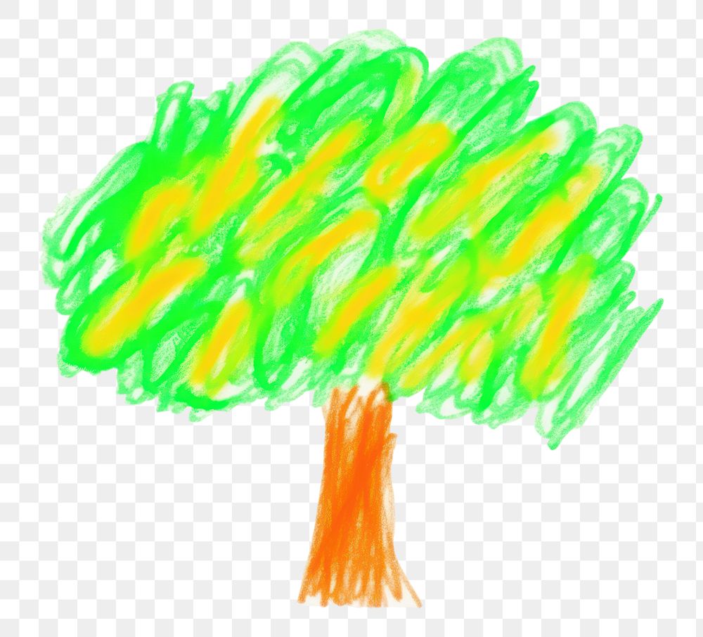 PNG  Tree drawing art white background. AI generated Image by rawpixel.
