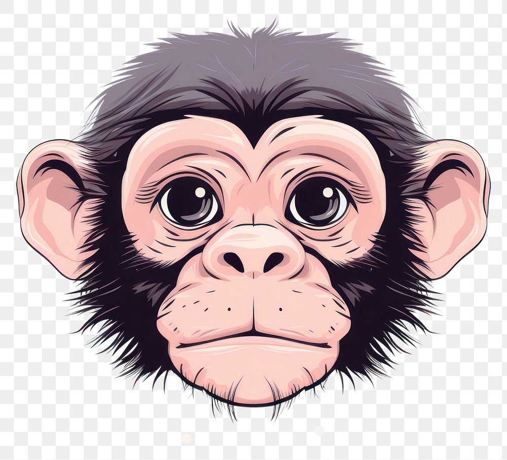 PNG Chimpanzee animal mammal cute. AI generated Image by rawpixel.
