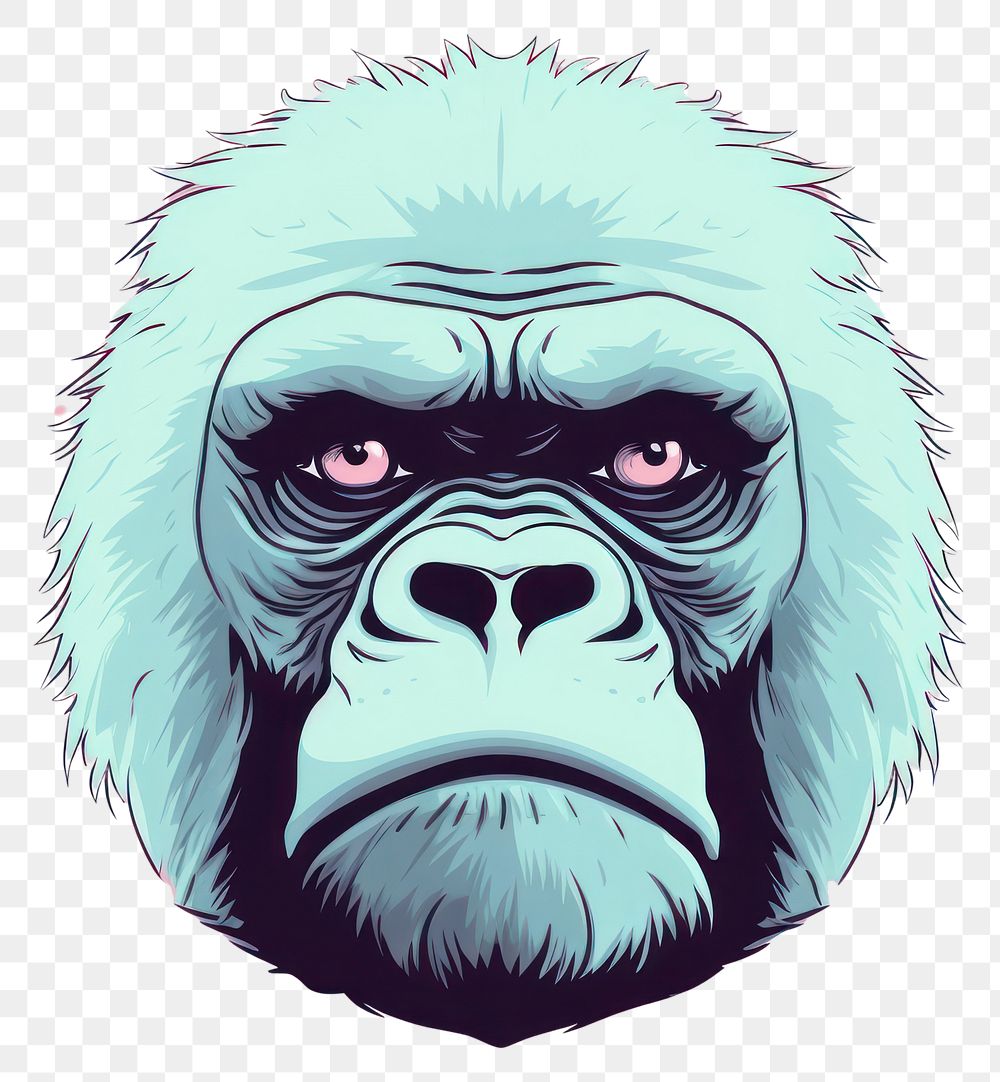 PNG Gorilla animal monkey mammal. AI generated Image by rawpixel.
