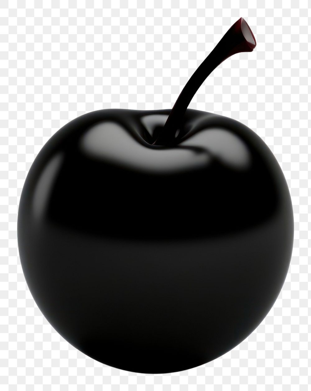 PNG  Cherry cherry fruit black. AI generated Image by rawpixel.