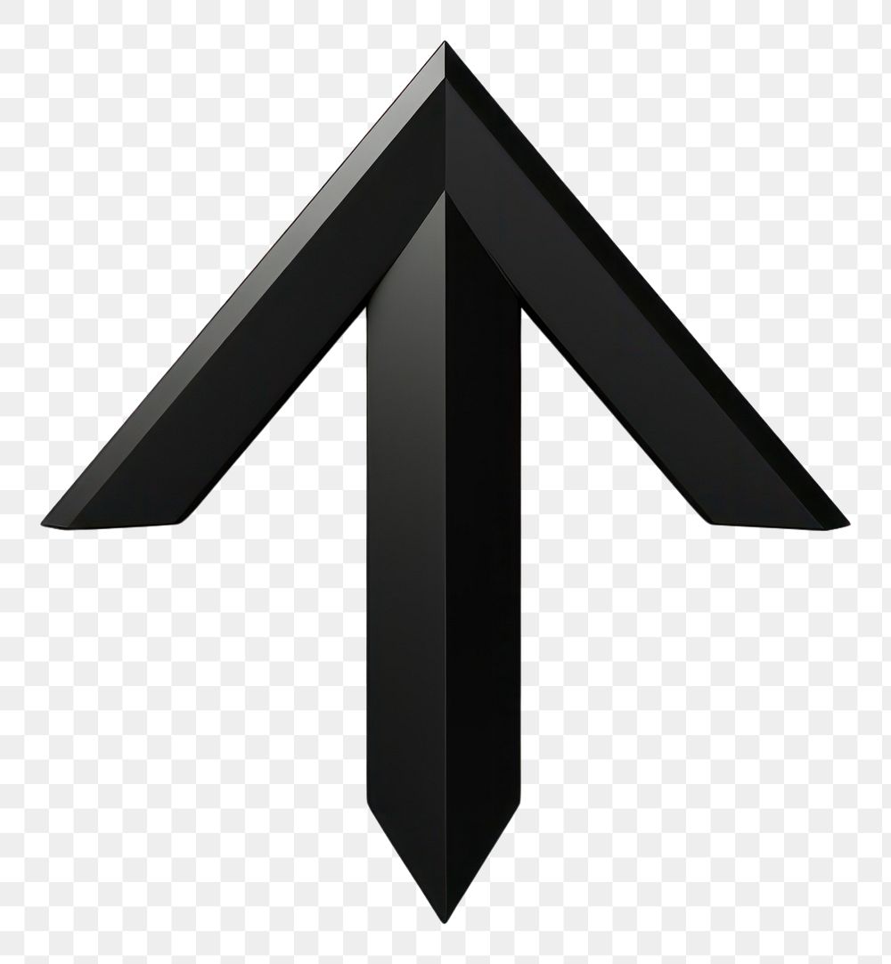 PNG  Arrow icon symbol black white. AI generated Image by rawpixel.