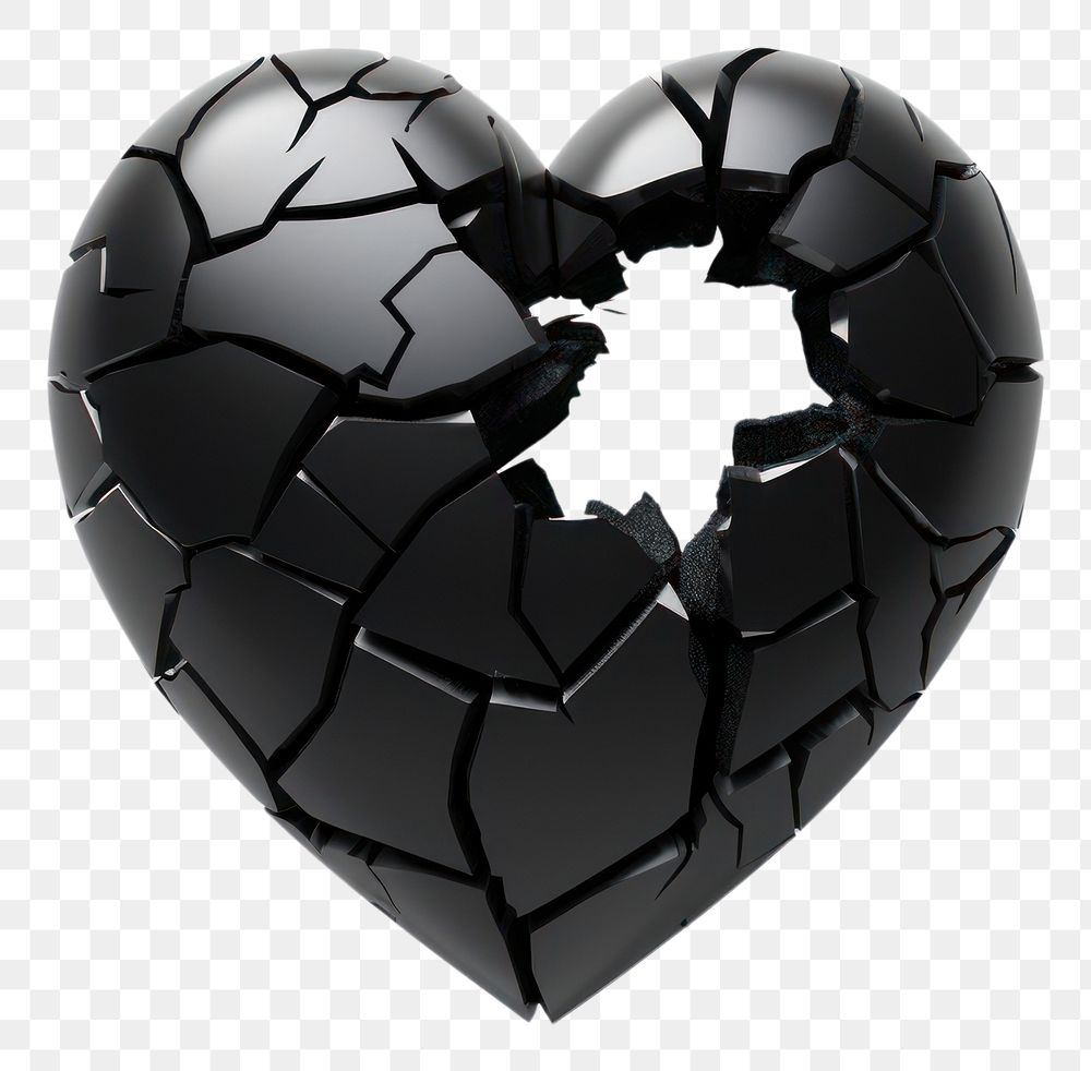 PNG  Broken heart broken black white background