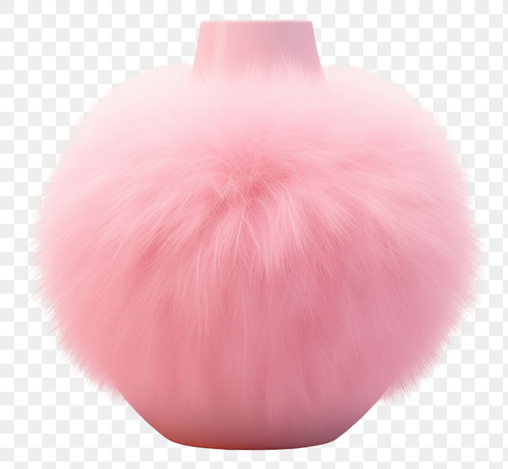 PNG Vase vase pink fur. AI generated Image by rawpixel.