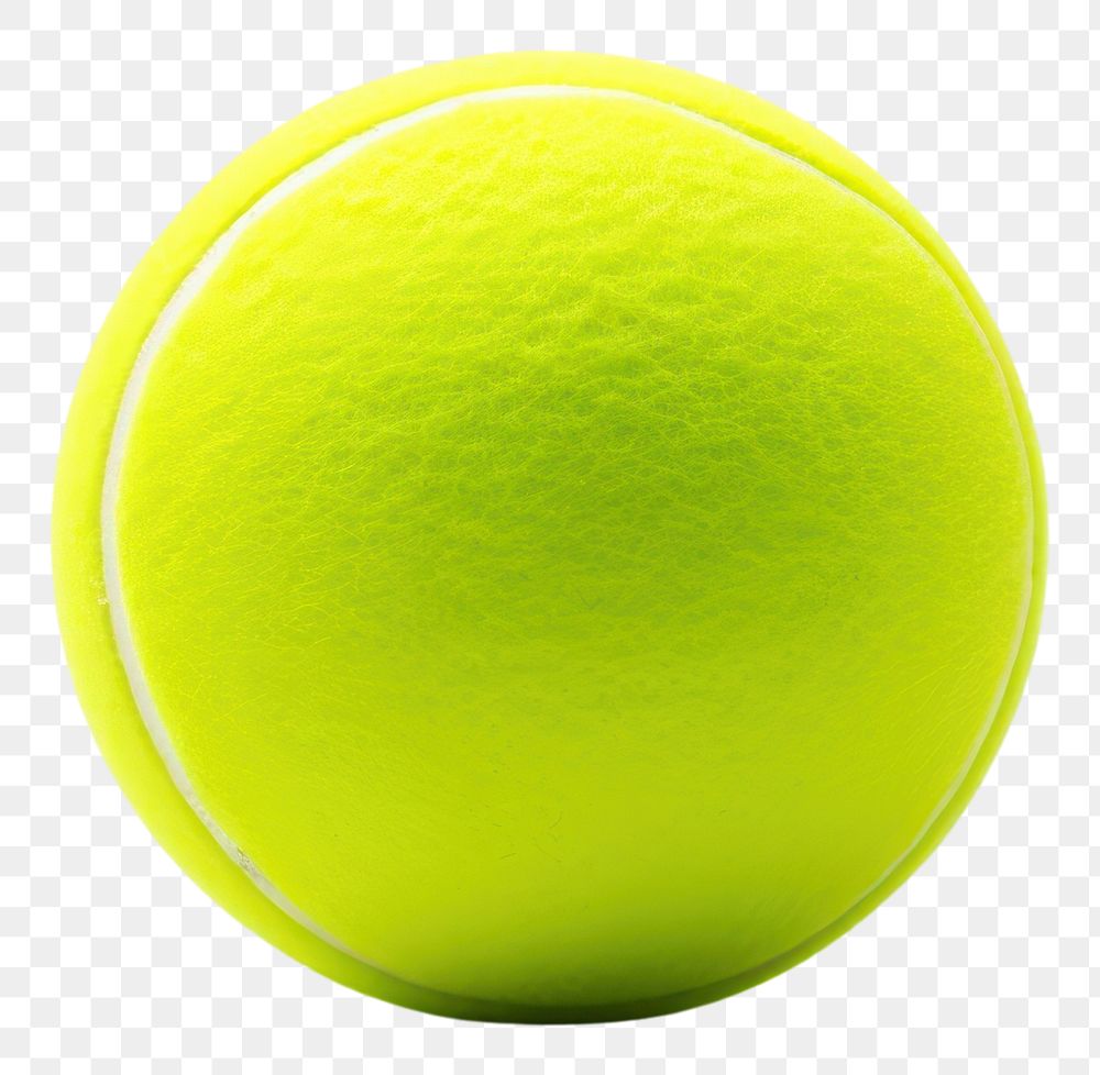 PNG Tennis ball sports white background simplicity. AI generated Image by rawpixel.
