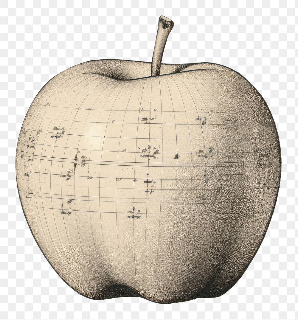 PNG Apple diagram drawing produce. AI generated Image by rawpixel.