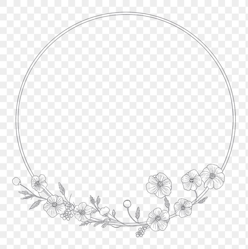 PNG Flower circle dishware clothing. AI generated Image by rawpixel.