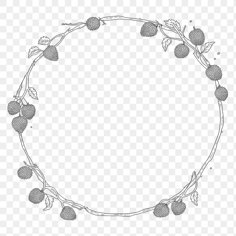 PNG Berry necklace jewelry circle. AI generated Image by rawpixel.