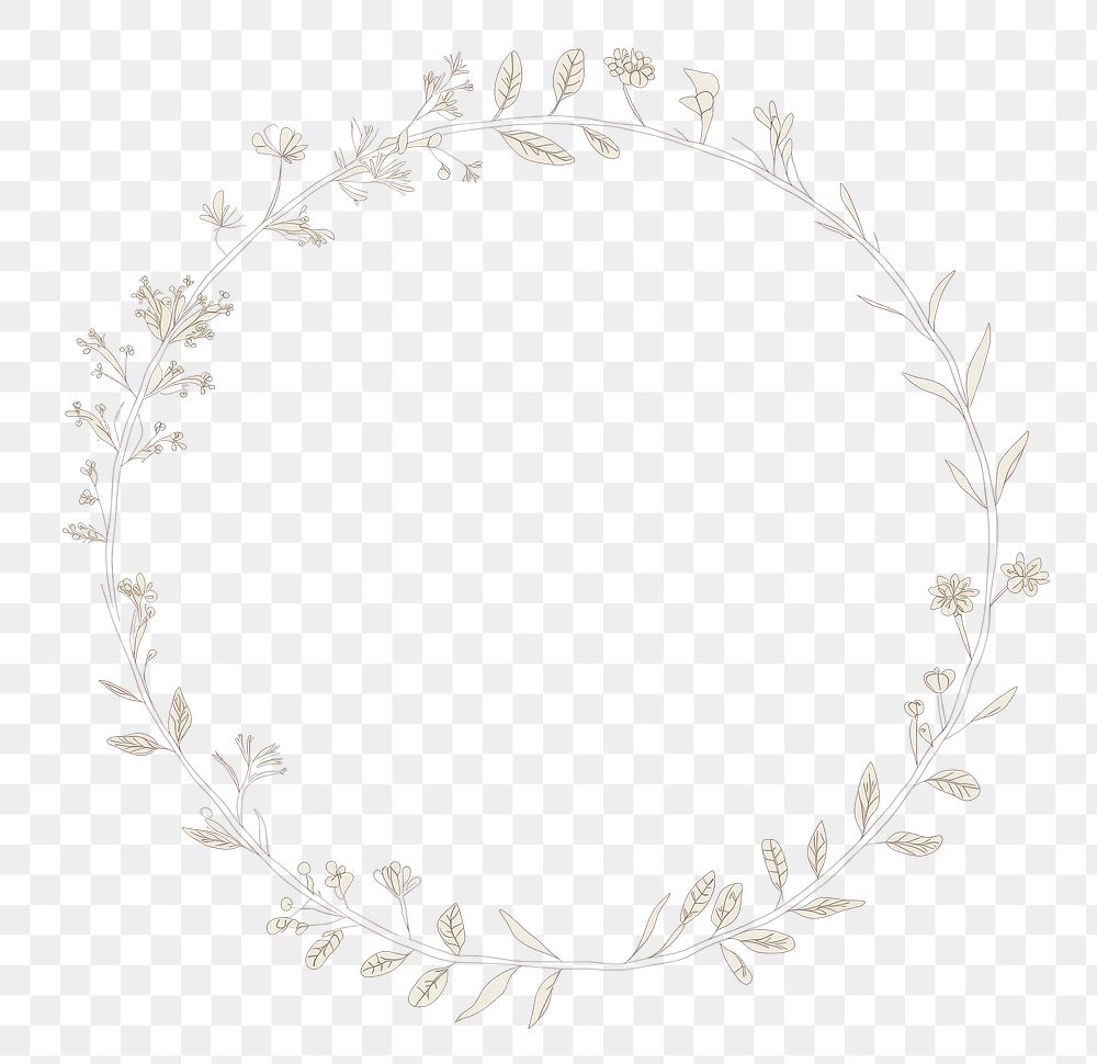 PNG Botanical pattern circle plant. AI generated Image by rawpixel.
