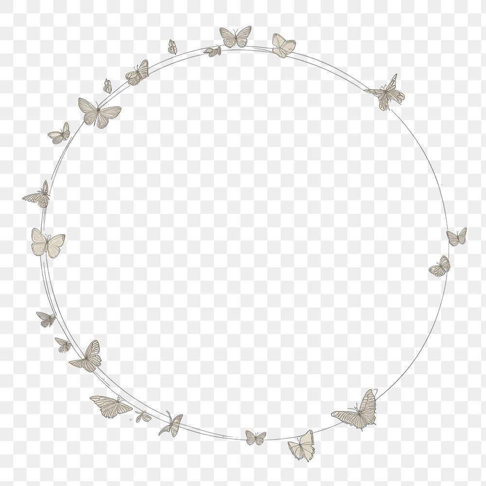 PNG Butterfly circle accessories chandelier. AI generated Image by rawpixel.