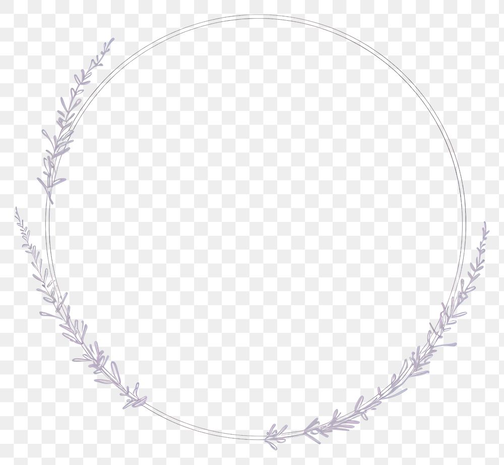 PNG Lavender jewelry circle flower. AI generated Image by rawpixel.