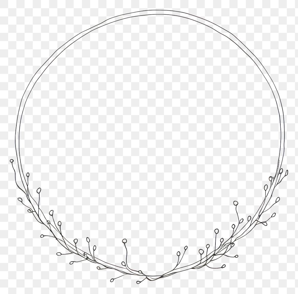 PNG Plant necklace jewelry circle. AI generated Image by rawpixel.