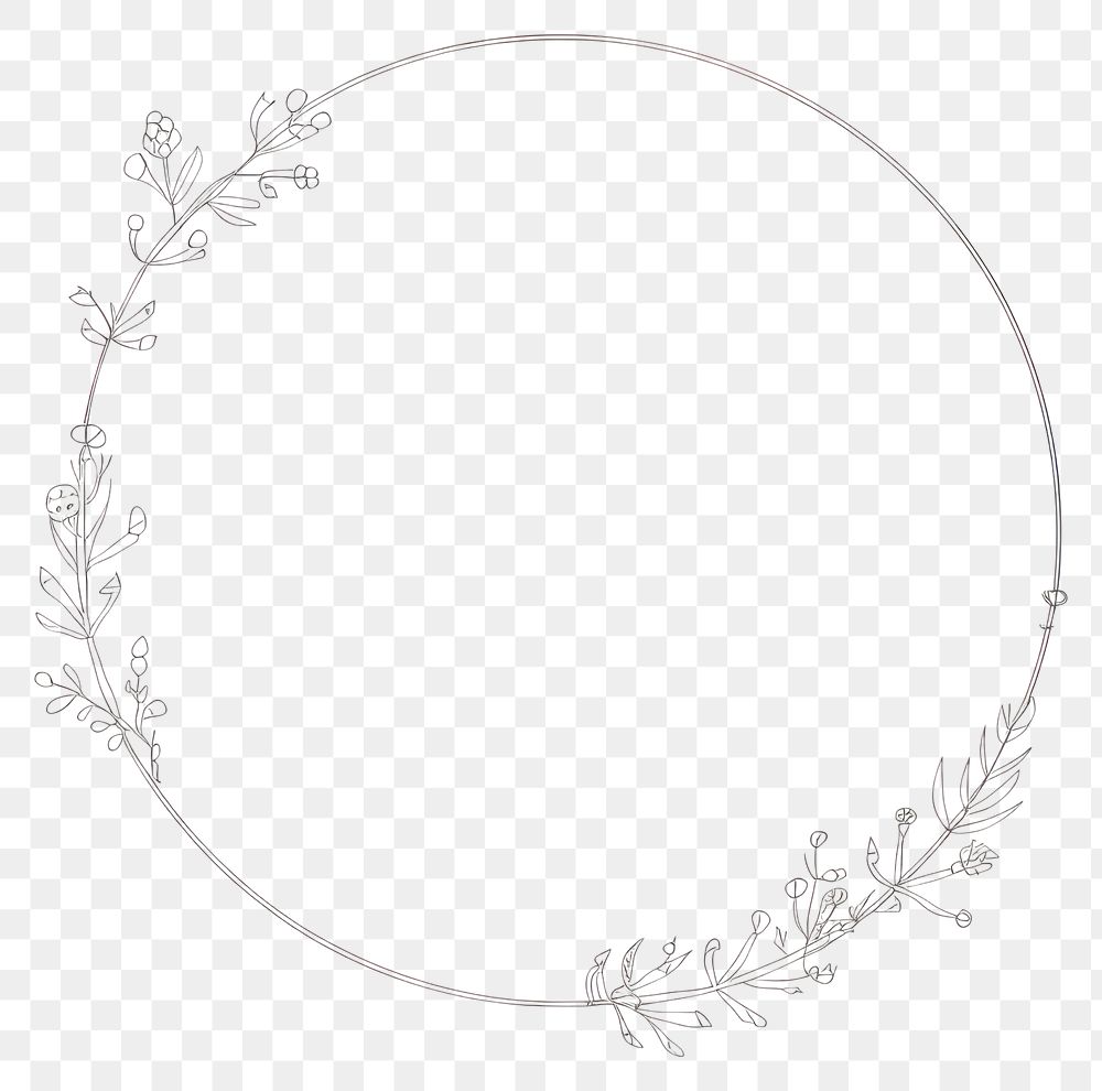 PNG Plant jewelry pattern circle. AI generated Image by rawpixel.