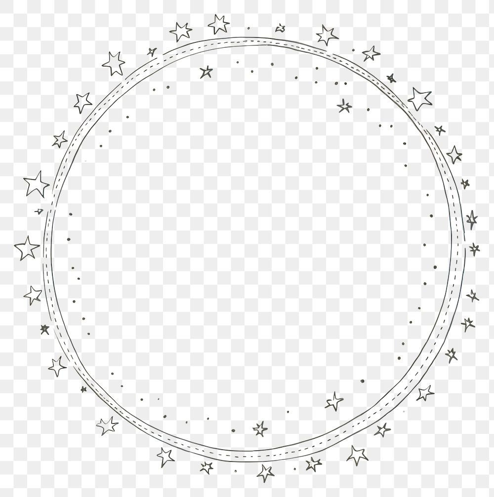PNG Star pattern circle glowing. AI generated Image by rawpixel.