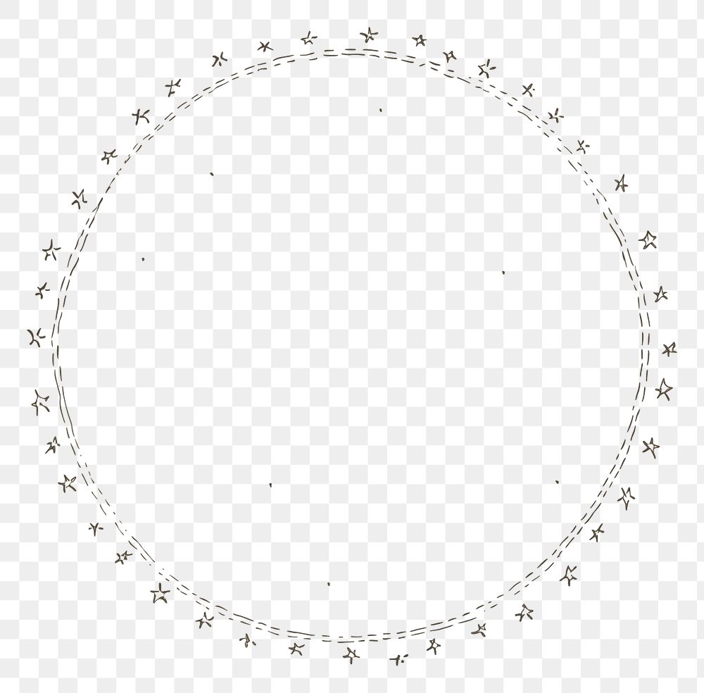 PNG Star circle pattern number. 