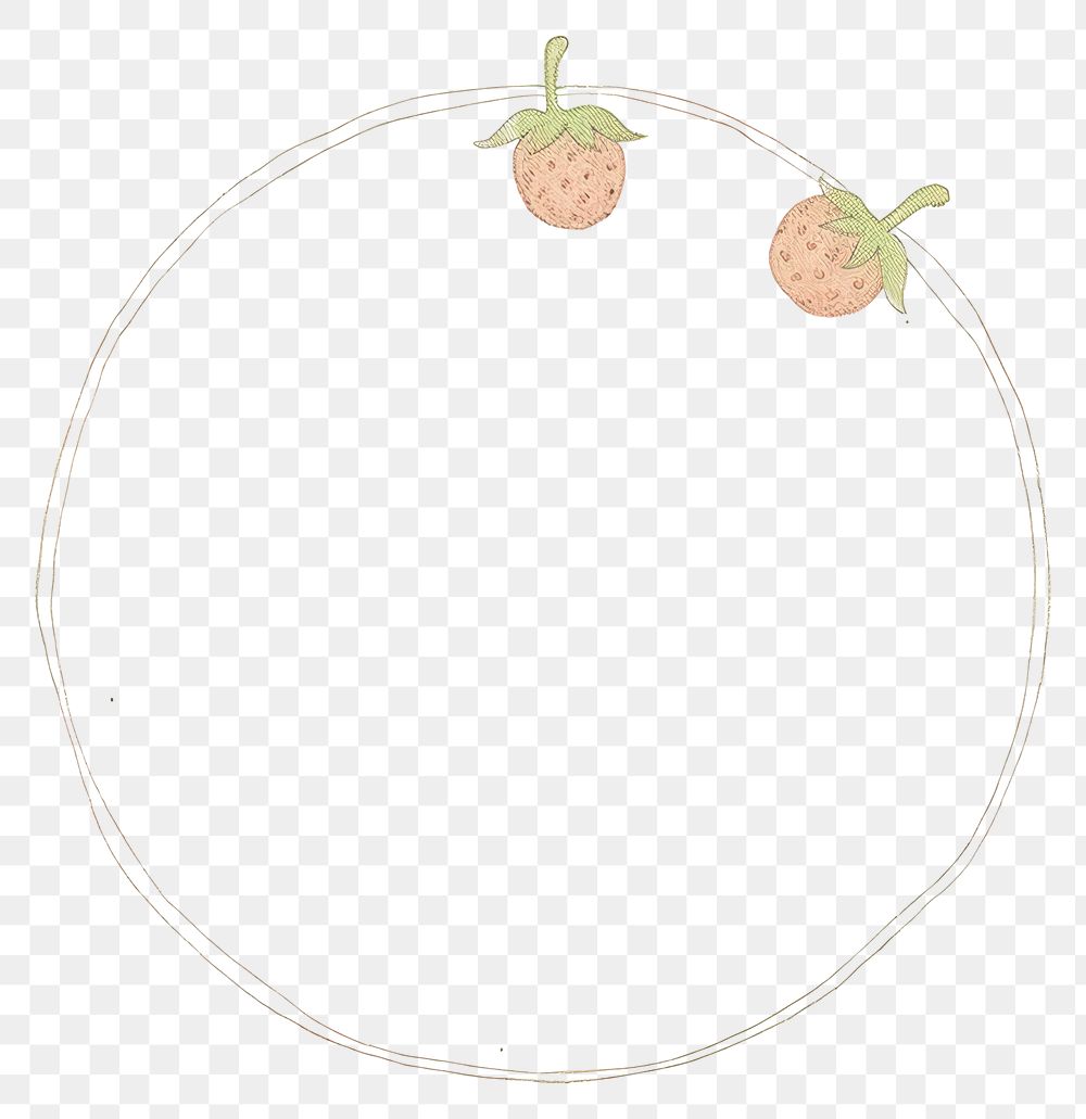 PNG Strawberry pattern circle fruit. AI generated Image by rawpixel.