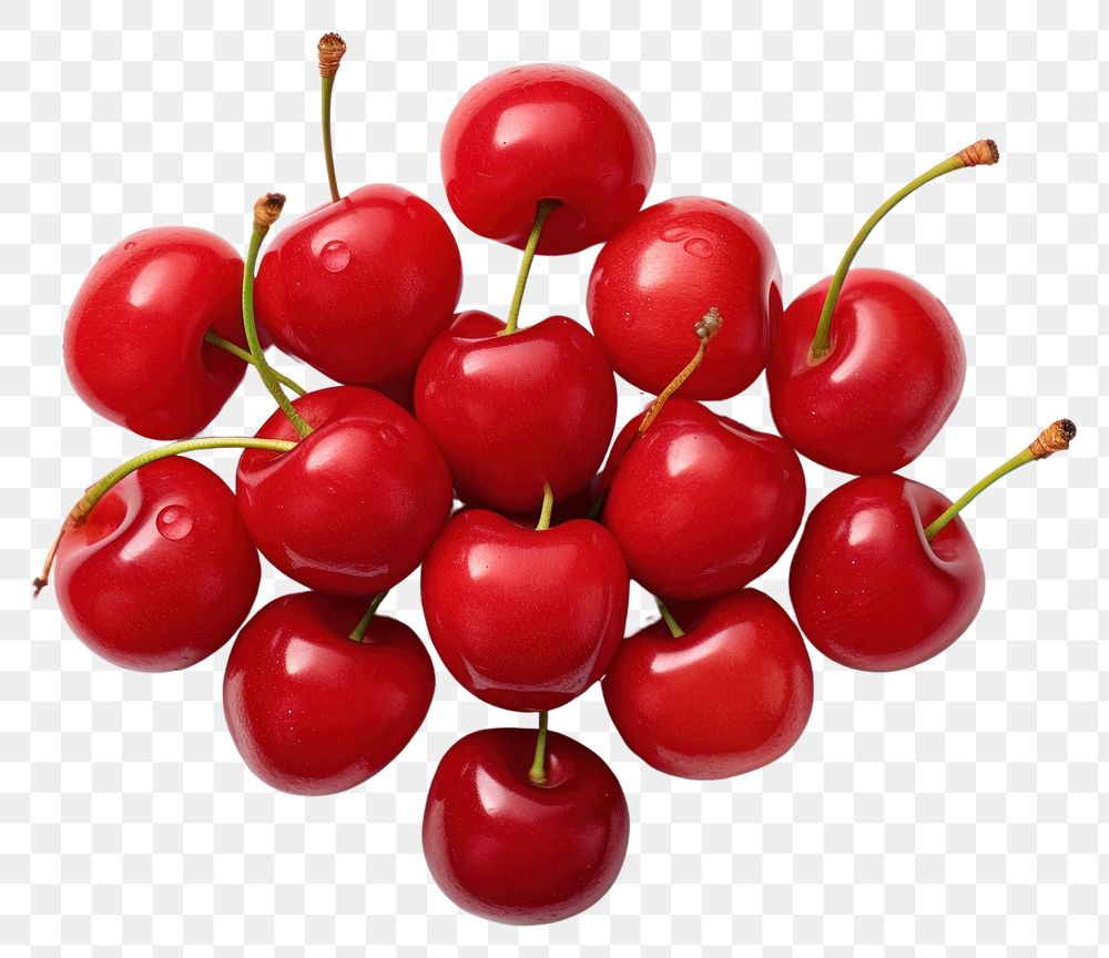 PNG  Cherry fruit plant food. AI generated Image by rawpixel.