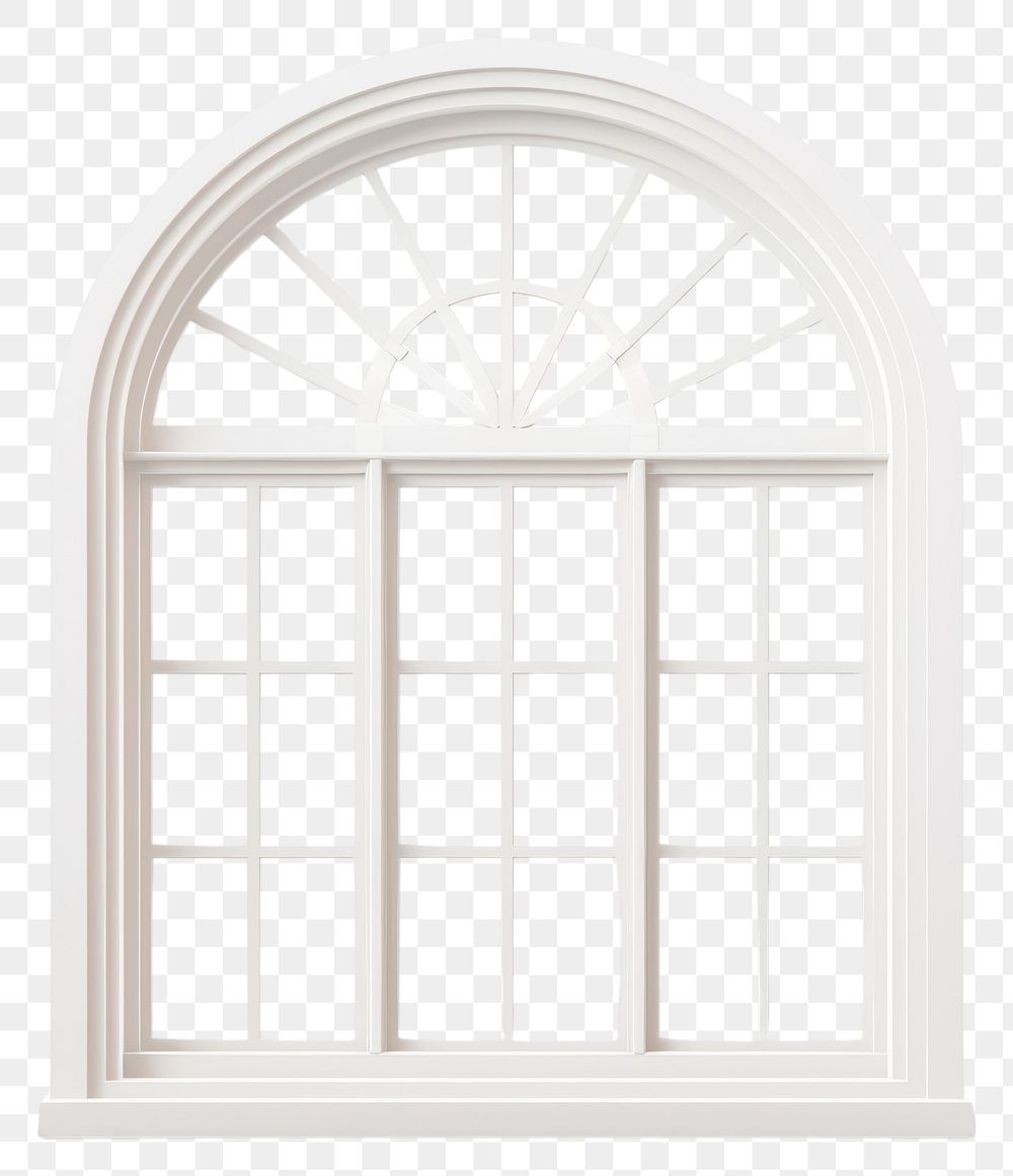 PNG A Isolated square white window architecture transparent white background