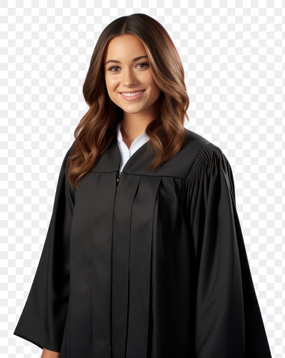 PNG  A women Wear a graduation gown fashion mortarboard achievement. AI generated Image by rawpixel.