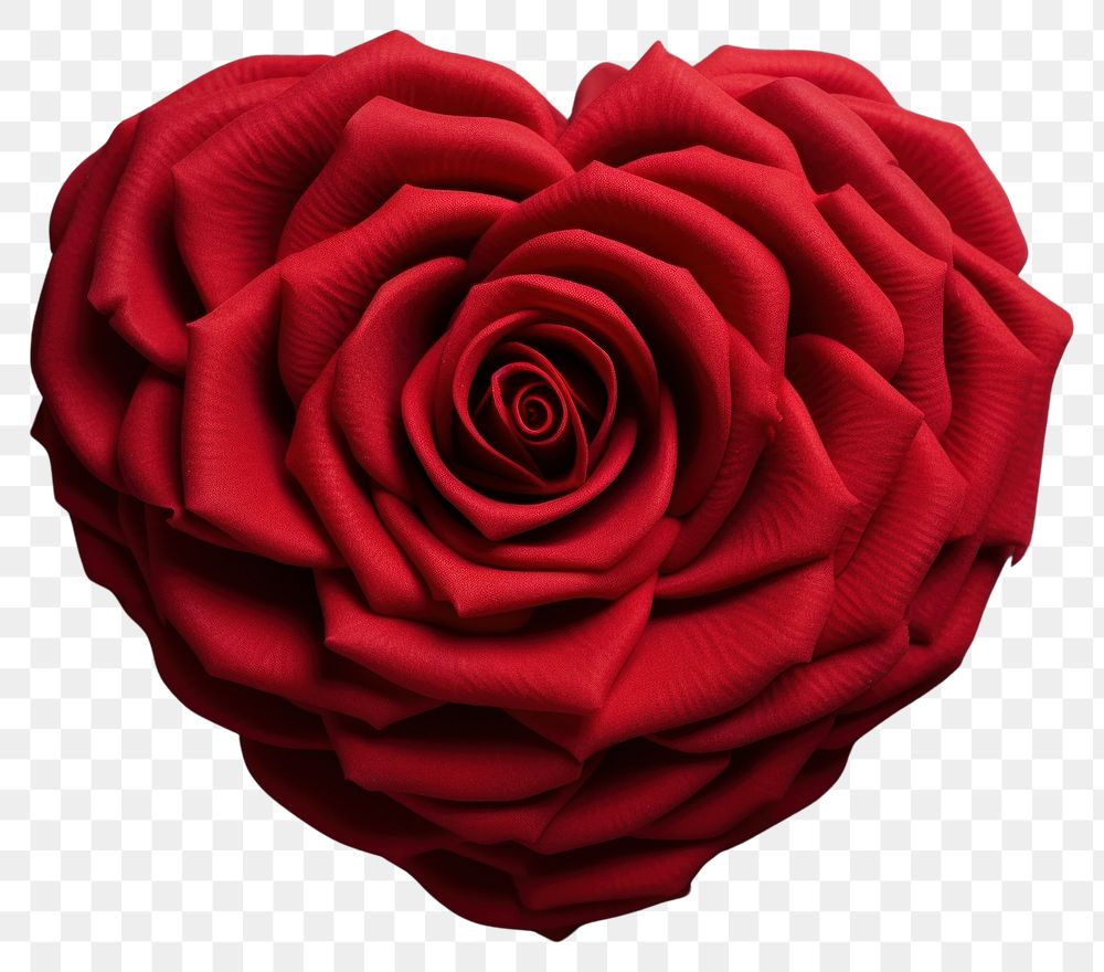 PNG  Rose In Love Shape rose flower shape. AI generated Image by rawpixel.