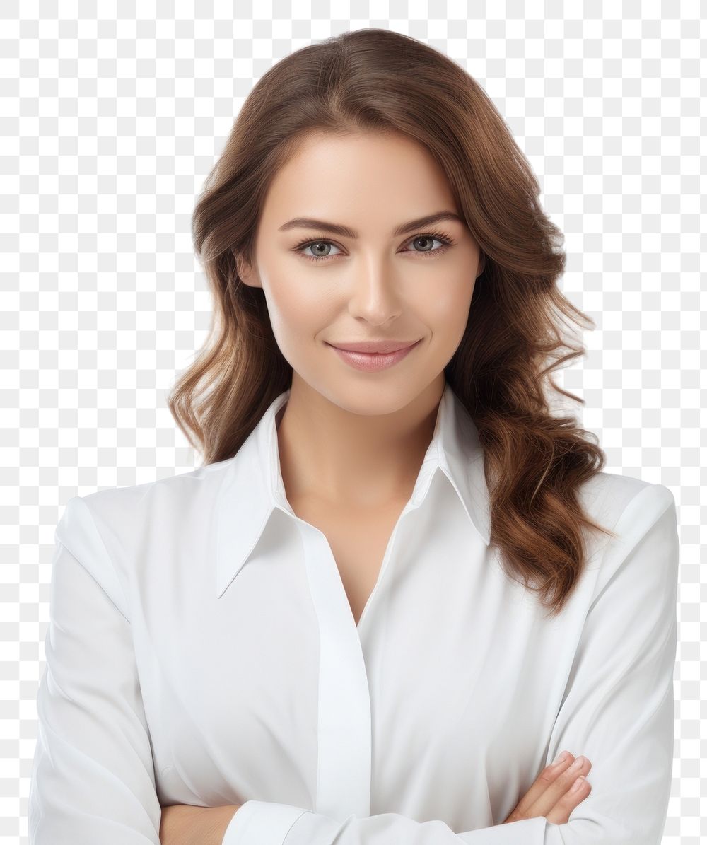 PNG  Businesswoman portrait adult smile. AI generated Image by rawpixel.