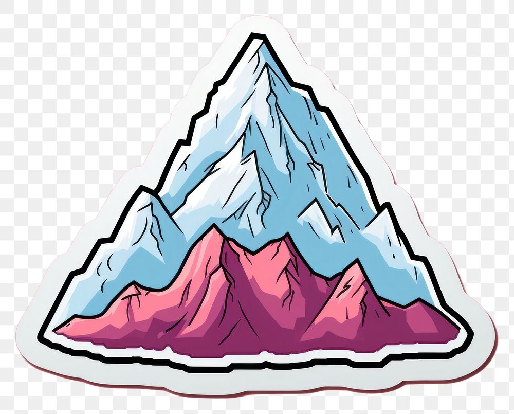PNG Mountain peak mountain nature mountain peak. AI generated Image by rawpixel.