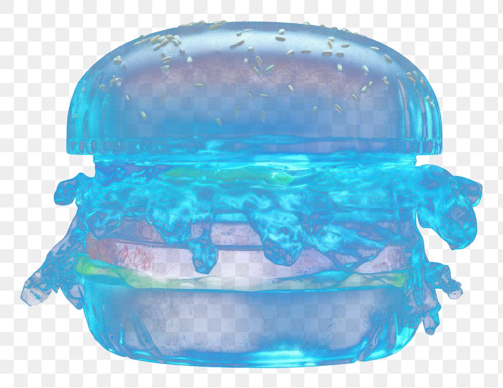 PNG Burger night food blue. AI generated Image by rawpixel.