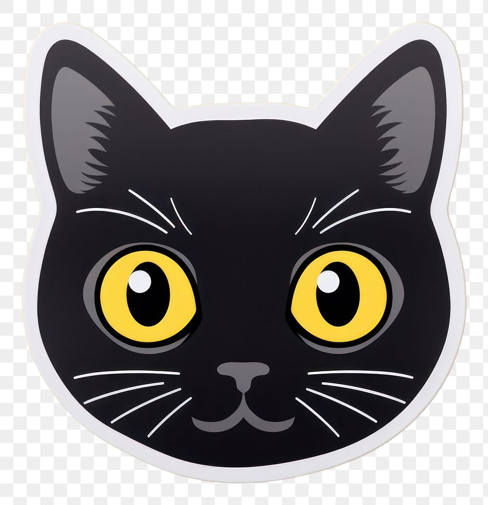 PNG Black cat animal mammal black. AI generated Image by rawpixel.