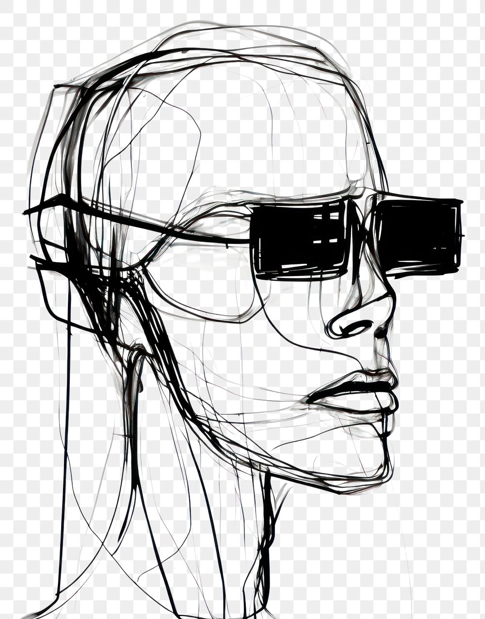 PNG Computer drawing sketch art. AI generated Image by rawpixel.